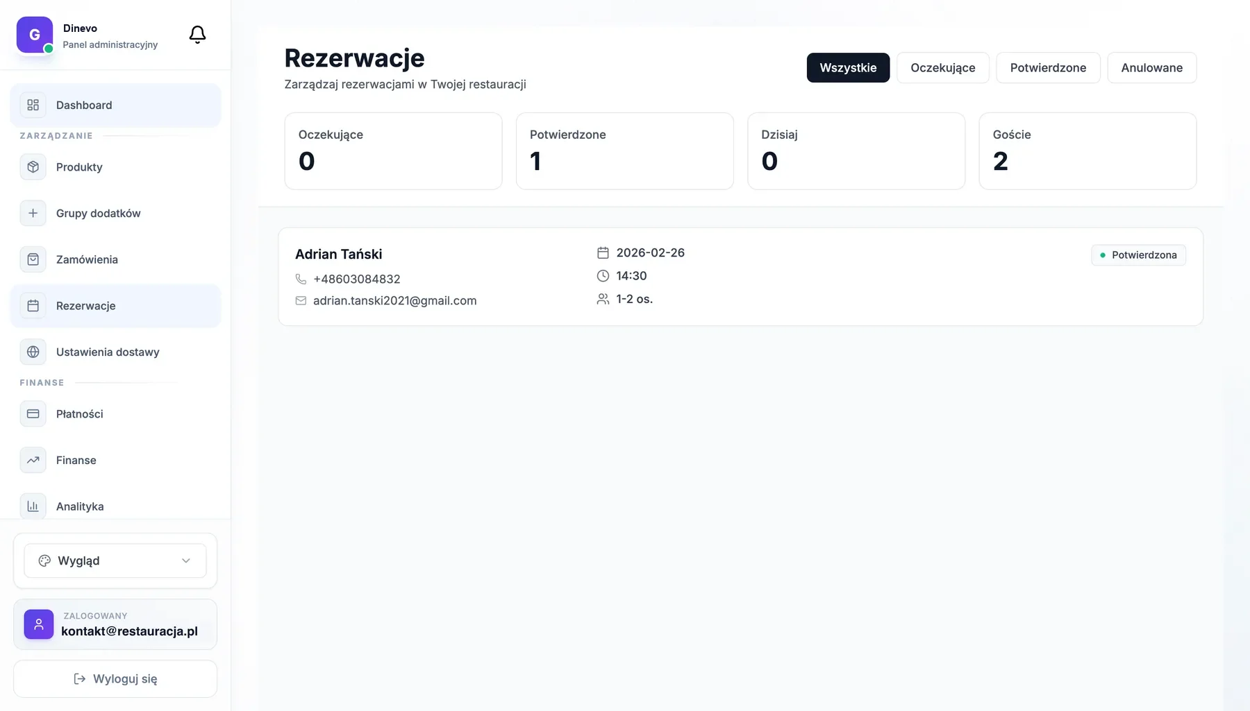 Rezerwacje
